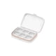thumbnail image 1 of Kearding Caja de almacenamiento de medicamentos portátil para diario, práctico y esencial para viajes de salud, pastillero portátil Almacenamiento y organización del hogar blanco seis rejilla, 1 of 6