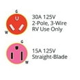 thumbnail image 2 of ParkPower 3015RVSA One-Piece Adapter - 30A Male to 15A Female, 2 of 3