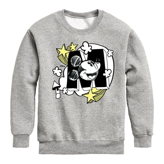 Disney - Mickey Mouse in the Clouds - Youth Crewneck Fleece Sweatshirt
