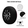 thumbnail image 2 of Naloa Summer Fruits And Sunglasses PVC Leather Spare Tire Wheel Cover Spare Tire Cover, for Car Truck SUV Camper Trailer Universal Fit(14-17in)-14 inch, 2 of 6