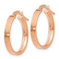 thumbnail image 2 of Auriga Fine Jewelry 14K Rose Gold 3mm Hoop Earrings for Women, 2 of 5
