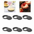 6Pcs 3in Quiche Pan Food Grade Prevents Sticking Carbon Steel Tart Pan