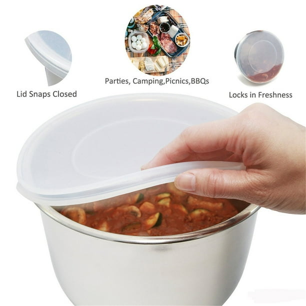 Tapa interior de acero inoxidable para una olla de 6 cuartos - tapa hermética de sellado, apta para microondas y lavavajillas, 24cm de diámetro