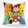thumbnail image 5 of Colorful Cartoon Pokemon Pikachu Cushion Cover Classic Decor Game Pillowcase, 5 of 5