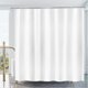 thumbnail image 1 of unique Shower Curtain 180x200cm, White Shower Curtain with Magnetic Bottom, Plastic, 1 of 4