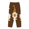 thumbnail image 3 of Lsque Gnomes With Honey Print Women's Pajama Pants, Lounge Pant - Comfortable Home Wear,Elastic Waistband, Stylish Design-Small, 3 of 9