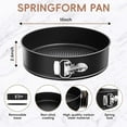 thumbnail image 3 of 10 Inch Non Stick Springform Pan Cheesecake Pan Cake Pan Cheese Cake Pans With Removable Bottom For Baking Pizza Pan Spring Form Pan For Cheesecake, 3 of 4