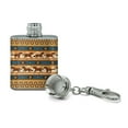thumbnail image 2 of Southwest Running Horses and Horseshoes Stainless Steel 1oz Mini Flask Key Chain, 2 of 4