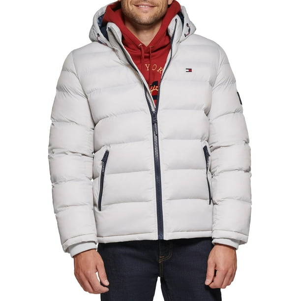 Chaqueta Tommy Hilfiger con capucha Puffer Ice XL para hombre