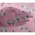 thumbnail image 4 of oneOone Viscose Chiffon Fabric Dot|Floral & Stork Bird Print Fabric BTY 42 Inch Wide, 4 of 4