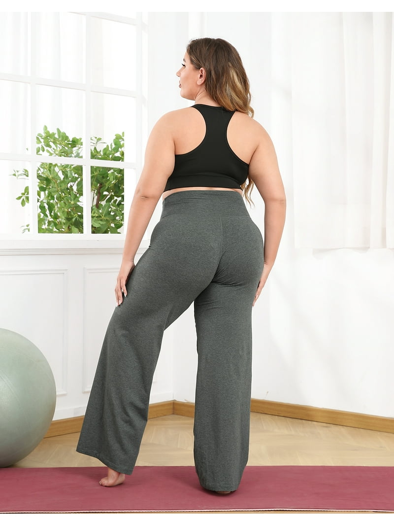 Leggings Depot High Waist Yoga Pants For Women - Tummy Control, 4-Way Stretch, With Pockets - Regular & Plus Sizes