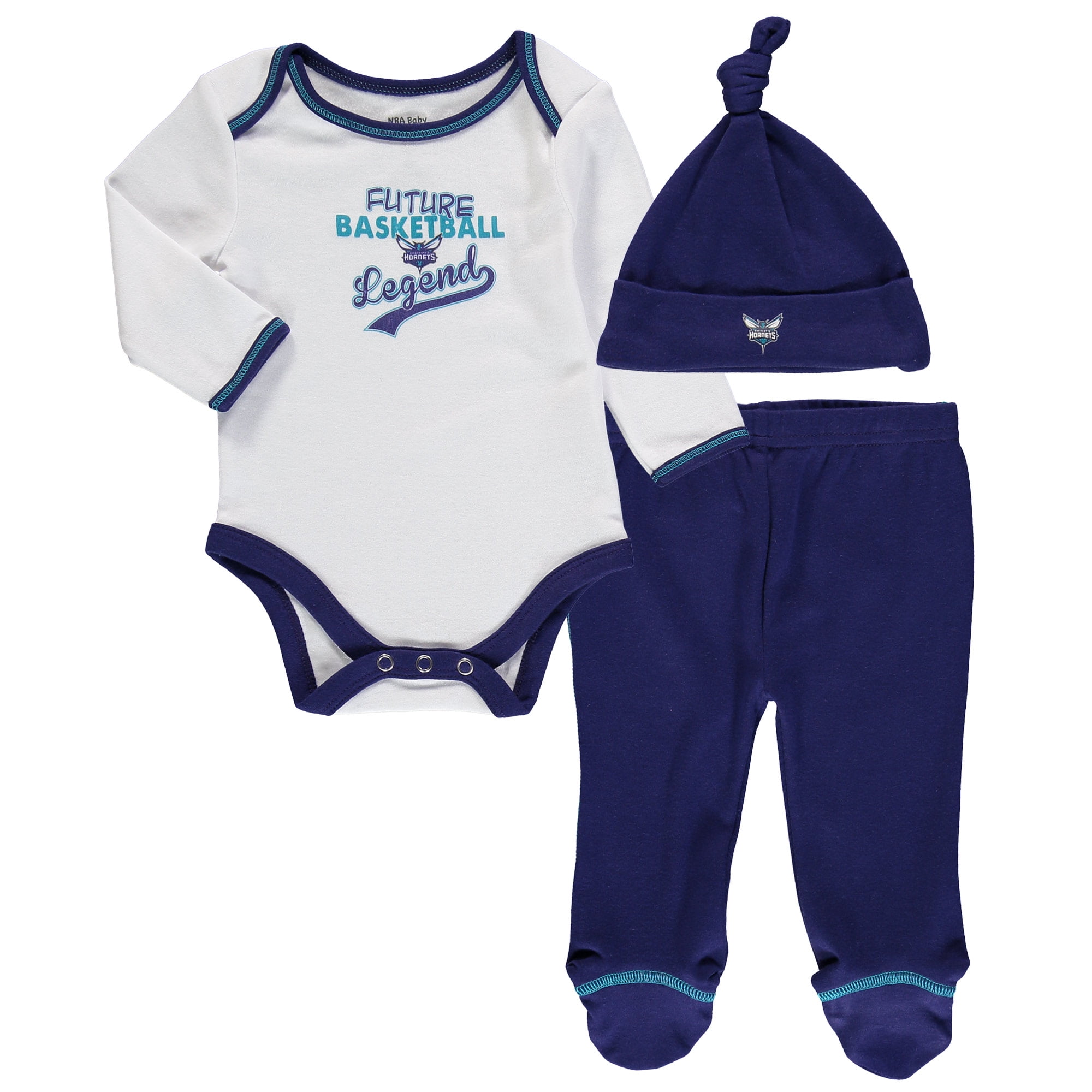 NBA Toronto Raptors Future Legend Bodysuit Trousers /& Hat Set Newborn Kids