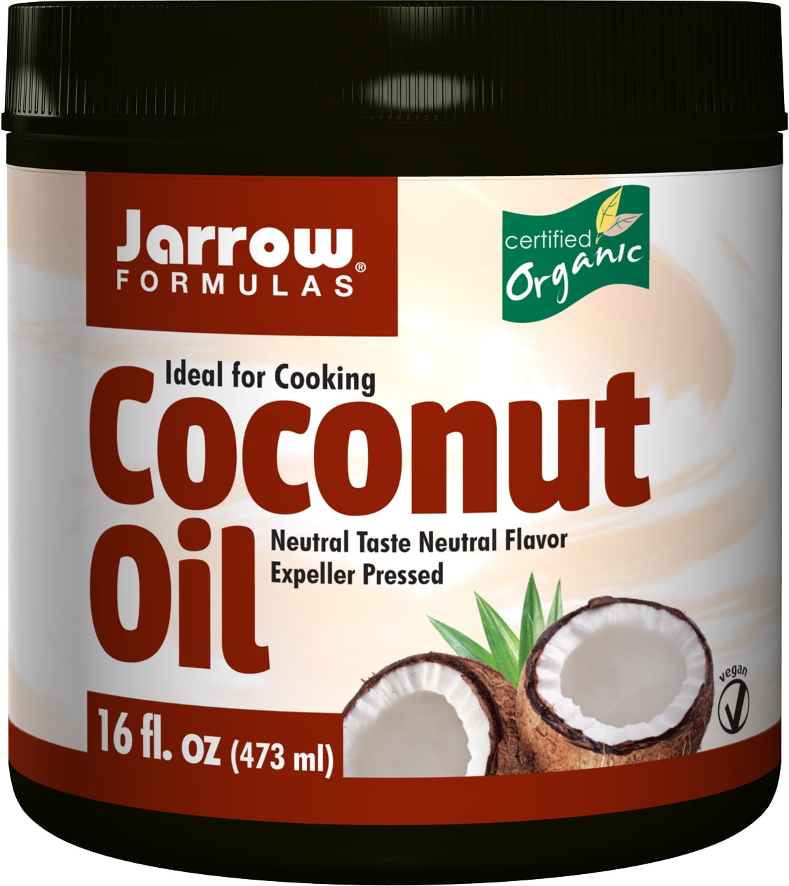 Jarrow Formulas 100% Organic Coconut Oil, Supports Cardiovascular Health, 16 Ounce