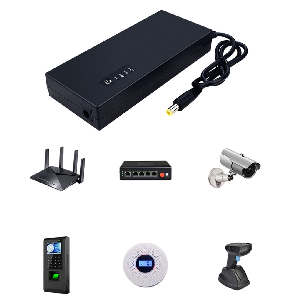 UPS 12V 3A Battery Backup and Surges Protector, 8000mAh Backup Battery Power Supply, Datalines Protections