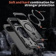 thumbnail image 4 of For Google Pixel 11 Pro XL Case With Invisible Magnetic O-Ring Stand Shockproof Phone Case,Black,For Pixel 11 Pro XL, 4 of 6