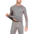 thumbnail image 3 of Little Donkey Andy Men's Thin Thermal Underwear Set Performance Base Layer Wicking Active Long Johns Top & Bottom with Fly Gray M, 3 of 7