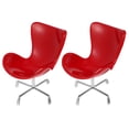thumbnail image 3 of 2Pcs Miniature Plastic Chair Miniature Armchair Backrest Swivel Chair Miniature House Decor, 3 of 9