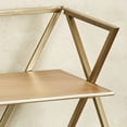 thumbnail image 4 of Modern Style Jamie Three Tier Gold Floor Shelf 41 Inches High, 4 of 5