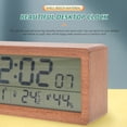 thumbnail image 2 of Reloj despertador electrónico con pantalla de temperatura y humedad, reloj de mesa, reloj electrónico, 2 of 7