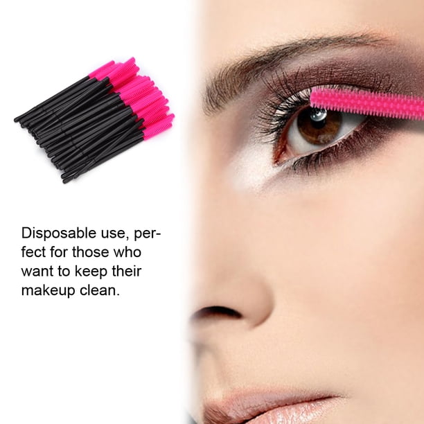 50 Unids/set Cepillo De Pestañas Desechable, Varitas De Rímel, Juegos De Aplicadores De Cepillos De Maquillaje Para Extensiones De Pestañas, Cepillo De Cejas