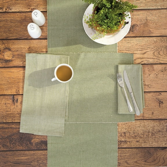Port Stripe Fern Table Runner 13" x 72"