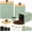 Green, variant on Kitchen Canisters for Countertop Set of 3 Metal Canisters Sets with Bamboo Lids Spoon Airtight High Capacity Coffee Tea Sugar Flour Jars with DIY Labels Farmhouse Food Storage(Turquoise,L,M,S)