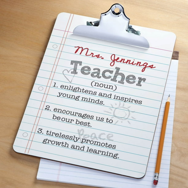 Teacher Definition Personalized Clipboard