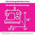 thumbnail image 4 of Everything Mary XXL 4 Wheel Collapsible Rolling Sewing Machine Storage Case, Purple Quilted, 4 of 11