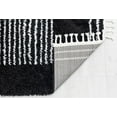 thumbnail image 3 of Rugs America BT35A Ebony Twilight Stripe Shag Black Area Rug, 2'6" x 4', 3 of 6