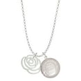 thumbnail image 1 of Delight Jewelry Silvertone Large Rose Outline To the World You are a Mother Locket Necklace, 1 of 4