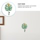 thumbnail image 4 of GOOHOCHY 1 mini gancho de pared con forma de hoja, para colgar ropa, llavero de pared para el hogar (verde), 4 of 7