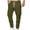 Army Green, variant on Enjoytime Men's Cargo Pants Solid Color Elastic Waist Tapered Trousers Lightweight Work Casual Plus Size Work Pants Black L