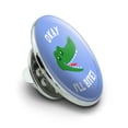 thumbnail image 2 of Okay I'll Bite Crocodile Alligator Funny Humor Metal 0.75" Lapel Hat Pin Tie Tack Pinback, 2 of 5