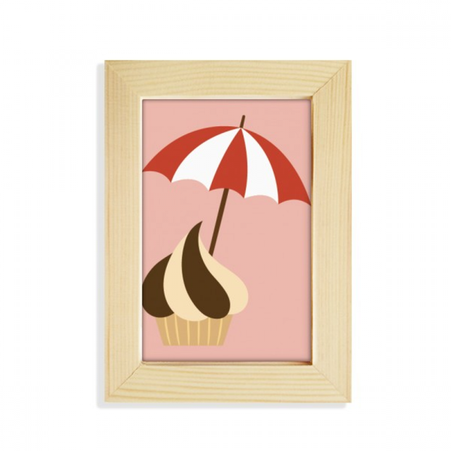 Marco de foto de madera Unbranded chocolate helado de dulce 5x7 pulgadas