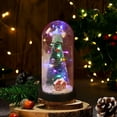 thumbnail image 6 of Lighted Christmas Snowman Figurines Musical Snow Globe Lantern with Timer Acrylic LED Snowman Snow Globe with Swirling Glitter Light up Snowman Indoor Holiday Christmas Decoration, with Santa Hat, 6 of 6