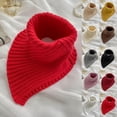 thumbnail image 4 of Xfvqtps Womens False Collar Knitted Solid Color Turtleneck Chuniky Detachable Neck Warmer Elastic Soft Thermal Winter Triangular Shawl Scarves Pink, 4 of 4