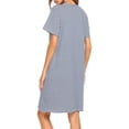 thumbnail image 5 of WISEFIN Womens Striped Print Short Sleeve Nursing Breastfeeding Maternity Dresses, 5 of 5