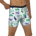 thumbnail image 4 of Mens Underwear, Dinosaur Print D Mens Underwear Boxer Briefs, Soft Breathable Underwear Long Leg For Men, 4 of 8