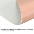 thumbnail image 3 of Uxcell 35.43"x17.72" Desk Mat Protector, PU Leather Dual Side Waterproof Mouse Pad Writing Mat for Office Home, Pink, Silver, 3 of 5