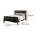 thumbnail image 5 of Ryla Full Size Bed- Sleigh Panel Headboard and Footboard- Black Solid Wood, 5 of 6