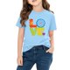 thumbnail image 4 of TaTaai School Season Cute Print Short Sleeve T-Shirt, Valentine's Day Casual Top, Unisex All Season Graphic Tee Gift, 4 of 8