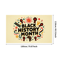 thumbnail image 3 of LUUFILx Black History Month Backdrop Decoration Photography Props Starry Night Party Supplies Banner Event Decoration Background, 3 of 8