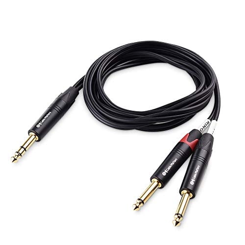 Cable Matters 6.35 mm TRS a 2 TS Cable de inserción dual 6 pies ...