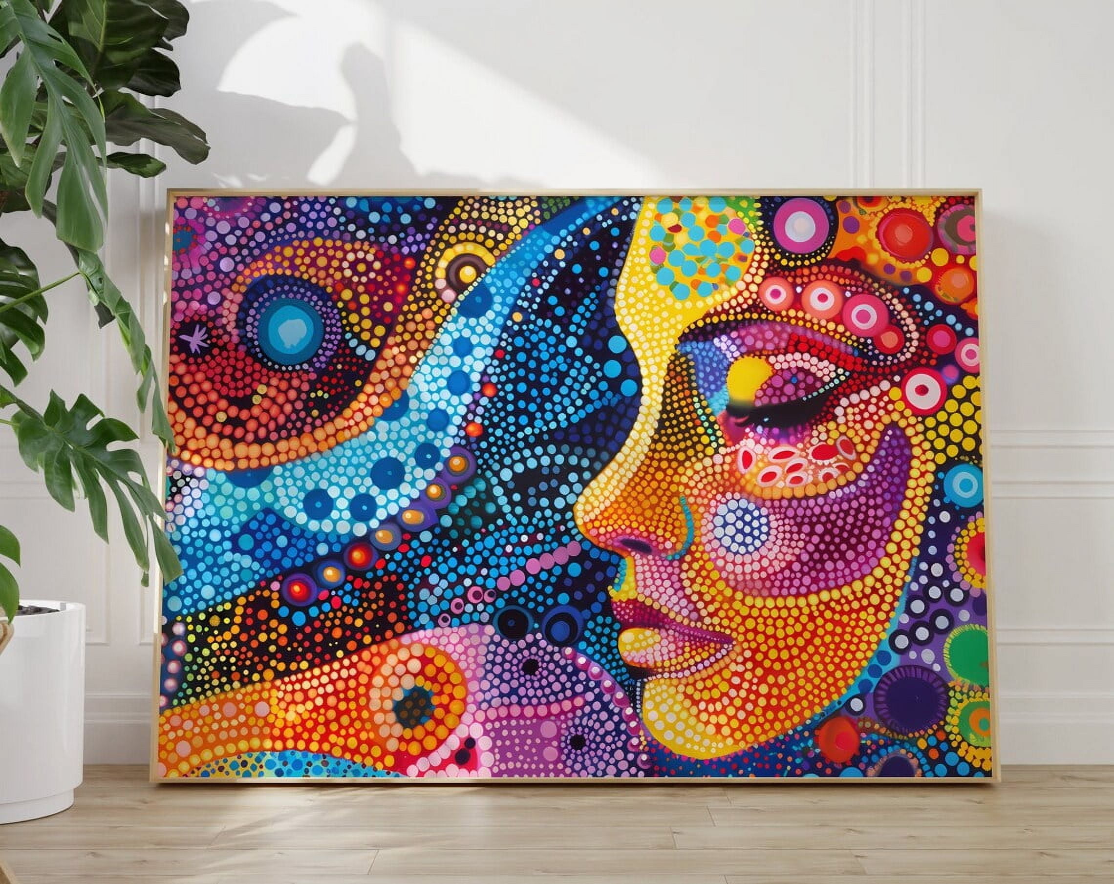 Yayoi Kusama Abstract Whale Art Print, Humpback Whale Yayoi Kusama