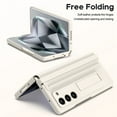 thumbnail image 3 of Dteck Case with Screen Protector for Samsung Galaxy Z Fold 6 5G 2024,Full-Body Hinge Protection Leather+PC Case Shockproof Kickstand Cover for Galaxy Z Fold 6,White, 3 of 8