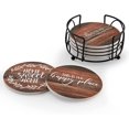 thumbnail image 1 of for Drinks, Set of 6 Absorbent Drink s with Holder, Farmhouse Style Ceramic Drink s with Cork Backing for Table Protection, Housewarming Gifts for New Home, 1 of 8