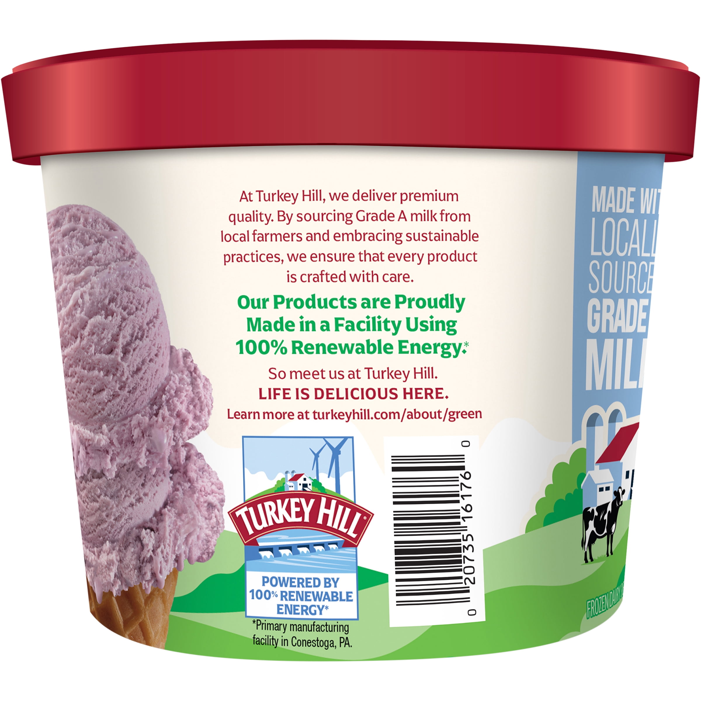 Turkey Hill Black Raspberry Premium Ice Cream, 46 fl oz