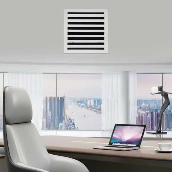 12x12in Modern AC Vent Cover Decorative White Air Vent Standard Linear Slot Diffus