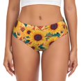 thumbnail image 1 of Fotbe Bohemian Sunflower Calzones Estampados para Mujer – Ropa Interior de Algodón, Cómoda, Suave y Elástica-Medium, 1 of 6