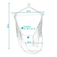 Sunnydaze Double Cushion Hanging Rope Hammock Chair Swing for Backyard